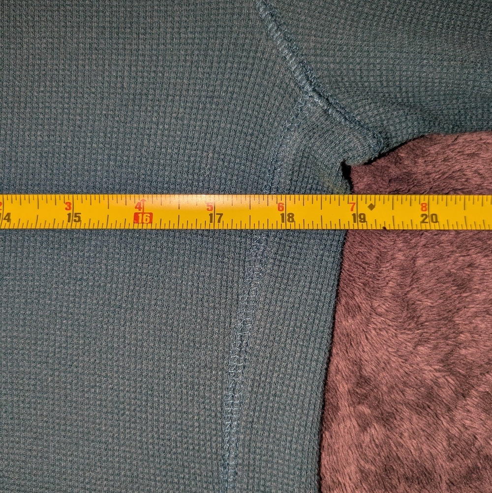 Eddie Bauer Women's Lace-Trim Long Sleeve Top - Dark Teal - Picture 5 of 5